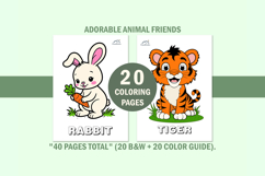 20 Cute Animal Coloring Book for Toddlers Product Image 11