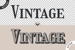 5 Vintage Editable Text Effects, Graphic Styles Product Image 2