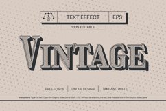 5 Vintage Editable Text Effects, Graphic Styles Product Image 3