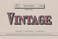 5 Vintage Editable Text Effects, Graphic Styles Product Image 4