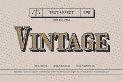 5 Vintage Editable Text Effects, Graphic Styles Product Image 5