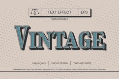 5 Vintage Editable Text Effects, Graphic Styles Product Image 7