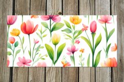 Spring Watercolor Flowers | 17 Mug Sublimation designs, PNG Product Image 11