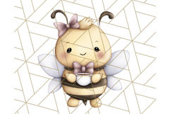 Adorable Bee Clipart PNG, Cute Bees and Accessories PNG Product Image 3