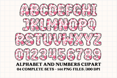 Valentine Alphabet Clip Art, valentines day letters doodle Product Image 5
