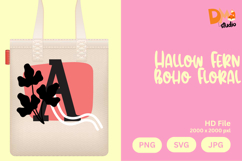 Hallow Fern Boho Floral Monogram Product Image 1