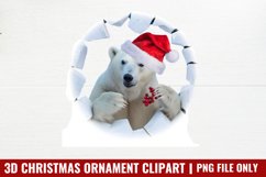 3d-Christmas Ornament Sublimation PNG Product Image 1