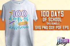 100 days of school SVG Design|Quotes SVG Design | School SVG Product Image 1