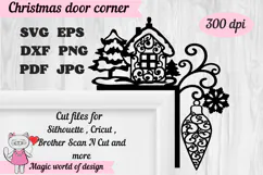 Christmas door corner svg, Ornament Svg Product Image 2