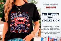 Freedom Family PNG | 4th July Sublimation DTF Product Image 11