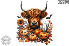 Halloween Cow Sublimation Design - High Quality 300 Dpi Product Image 1