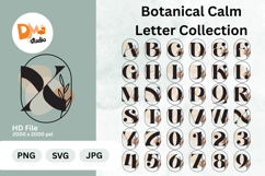 Botanical Calm Letter Collection Monogram Product Image 1