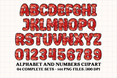 Valentines Day Seamless Patterns, Valentines doodle letters Product Image 6