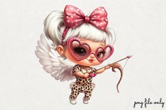 Lazy Pink Leopard girl for Clipart PNG Product Image 1