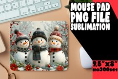 Gingerbread Man Mouse Pad Holiday Sublimation Product Image 1