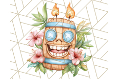 Tropical Tiki Friends PNG Clipart, Cute Summer Art Product Image 3