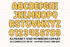 Thanksgiving Alphabet clipart, thanksgiving letters doodle Product Image 5