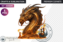 Fantasy Dragon Clipart, dragon PNG, Fantasy PNG Product Image 1