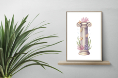 Underwater Temple Column Sea Star Coral Aquatic PNG Summer Product Image 2