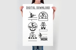 Dance Monogram SVG Bundle | Ballet Dancer Split Monogram Svg Product Image 3