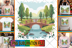 Unique Sublimation TSHIRT PNG, Spring Product Image 1