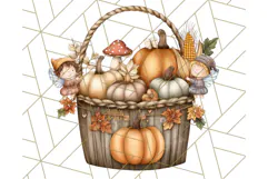 Fall Fairy House Clipart PNG, Autumn Homes and Decor Product Image 3