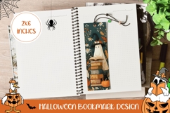 Halloween Ghost Bookmark Design, Cartoon Books Bookmark PNG Product Image 1