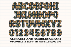 Christmas Alphabet png clipart, christmas doodle letters Product Image 5