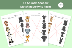 12 Animal Shadow Matching Activity Pages for Toddlers Product Image 11