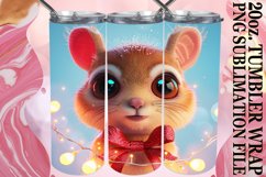 3D Winter Christmas Tumbler Wrap for 20oz Sublimation Product Image 1