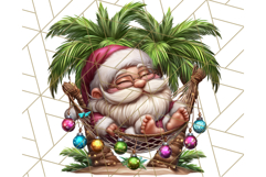 Summer Christmas Clipart PNG, Tropical Holiday Art Clip Art Product Image 3