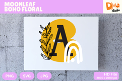 Moonleaf Boho Floral Monogram Product Image 1