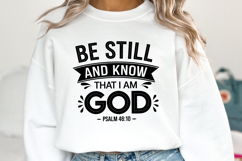 Be Still and know that I am God SVG | Bible Verse Product Image 2