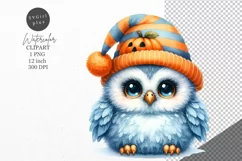 Halloween clipart, Owl clipart, Kids Halloween Product Image 1