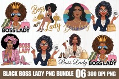 Black Boss Lady Sublimation Bundle PNG Product Image 1