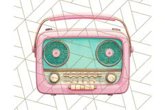 Pink and Mint Summer Clipart PNG Beach Icons, Summer Fun Png Product Image 3