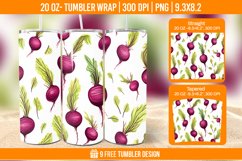 Vegetable Tumbler Wrap Designs, Sublimation Wrap Product Image 1