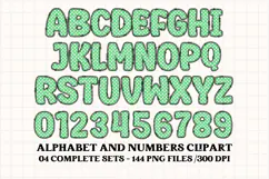 Christmas Alphabet png clipart, christmas letters doodle Product Image 5