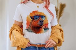 Summer capybara sublimation PNG. Product Image 2