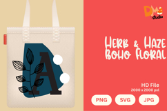Herb &amp; Haze Boho Floral Monogram Product Image 1