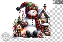 Christmas Snowman Sublimation - Clipart PNG Bundle Product Image 12