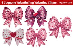 Coquette Valentine Clipart PNG Product Image 1