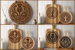 Bundle of over 100 cutting board designs, Laser SVG files Product Image 11
