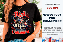 Red White Slightly Unhinged PNG | Sublimation DTF Product Image 11
