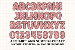 Christmas Alphabet png clipart, christmas letters doodle Product Image 5