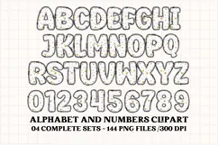 Rainbow Animal Alphabet png clipart, animal letters doodle Product Image 5