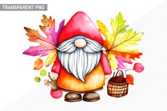 Autumn Gnome Sublimation Bundle - Gnome Autumn Clipart Product Image 9