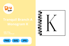 Tranquil Branch Monogram Icon Product Image 1
