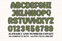 Christmas Alphabet png clipart, christmas letters doodle Product Image 5
