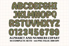 Christmas Alphabet png clipart, christmas letters doodle Product Image 5